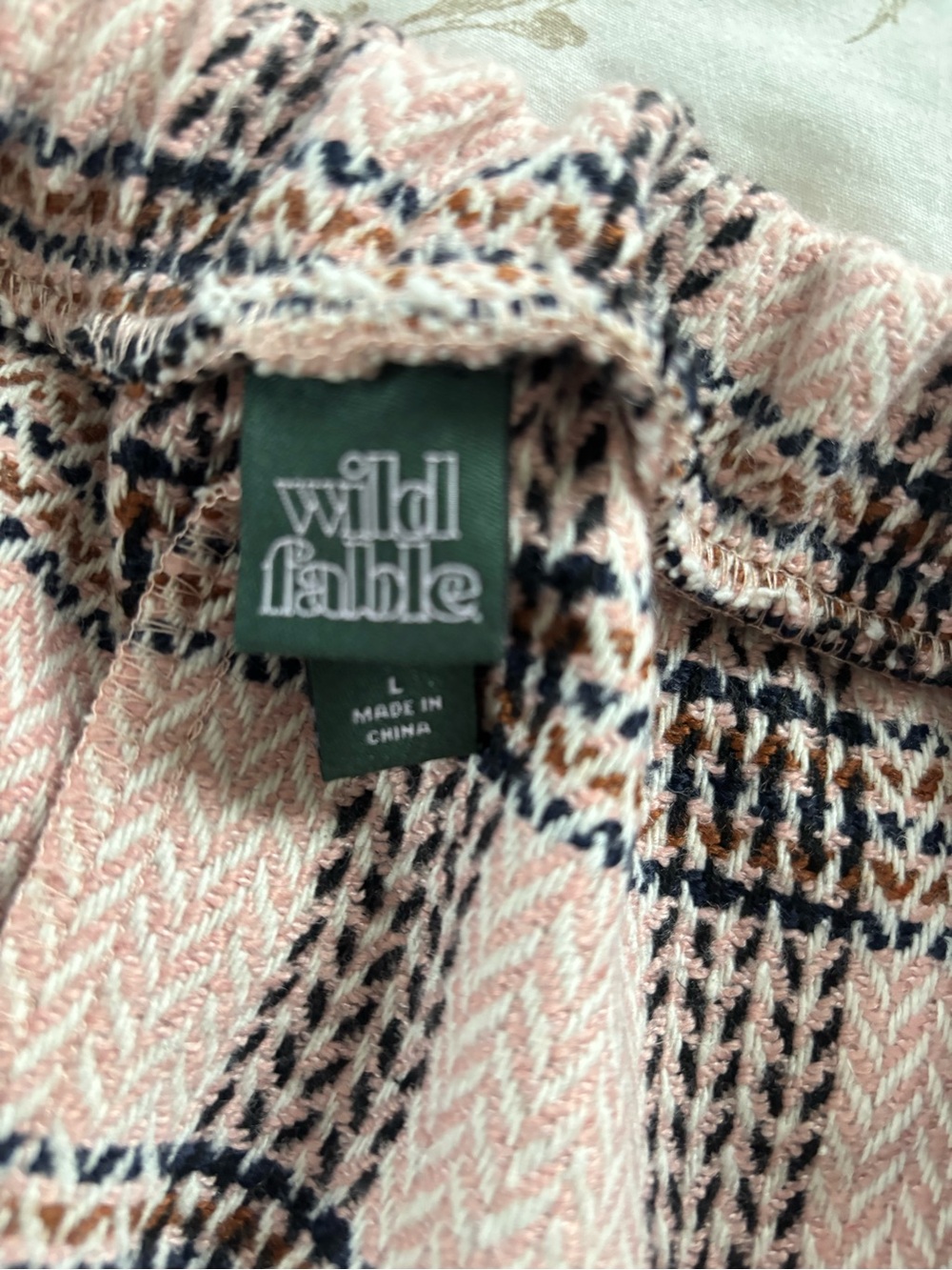 wild fable Pink and Black Plaid Mini Skirt - Picture 2 of 2